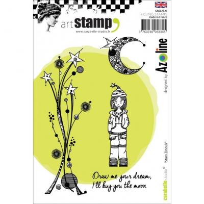 Carabelle Studio cling stamp - stars zinouk by Azoline Sterne